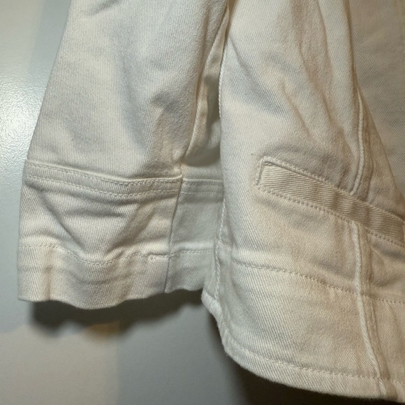 Ralph Lauren (Lauren Jeans Co.) White Jean Jacket with Button Detail Women’s 14 - Picture 3 of 7